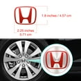 thumbnail image 5 of IPG Compatible with Crosstour Accord Element CRV CRZ Ridgeline Odyssey Pilot Logo Center Cap Overlay Wheel Tire Decals Stickers (Logo: 2.25" / Center Cap:2.75")(4 Units) (Red Pearl), 5 of 5