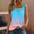 thumbnail image 2 of Ruimatai Women's Gradient Color Camisole Sleeveless T-Shirt Loose Tank Top Soft Stretchy Comfortable Summer Casual Basic Tee, 2 of 5
