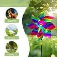 thumbnail image 4 of HHGBAD Reflective Windmills for Garden Decor - Sparkly Bird Scare Devices, Pack of 6, Colorful Pinwheels, Weather Indicators, Easy to Install, 4 of 6
