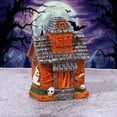 thumbnail image 7 of Clearance! Halloween House Figurine With Bat Pumpkin For Halloween Decorations Halloween Village Statue For Indoor Outdoor Party Decor Modern Style Miniature Collectible Suita C, 7 of 7