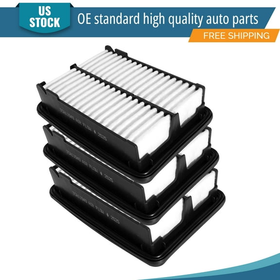 YXPCARS 3PCS Front Engine Air Filter for Honda Fit 2015 2016 2017 2018-2020 1.5L DOHC, New Air Filter Replacement (CA11949)