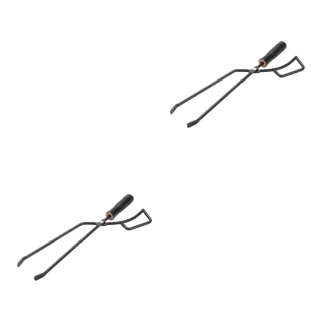 Naiovety Campfire Tongs Log Grabber Firewood Fire Camping Tool Fireplace Tong Tipo 1 2Conjunto