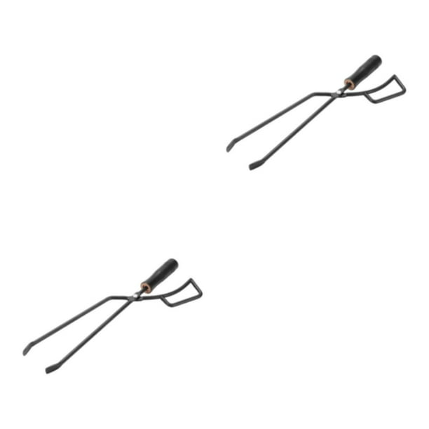 Naiovety Campfire Tongs Log Grabber Firewood Fire Camping Tool Fireplace Tong Tipo 1 2Conjunto