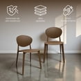 thumbnail image 3 of Ilios Innova | Set de 4 Sillas Teksi Café de Polipropileno Reforzado con Fibra de Vidrio, Diseño Minimalista y Apilable para Comedor, Terraza, Restaurante y Cafetería, Resistentes a la Intemperie., 3 of 9