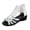 White, variant on Rokment Vintage Glitter Rhinestones Wedge Gladiator Sandals for Women Boho Casual Leather Hollow Out Mid Heels Beach Summer Dressy Sandals with Back Zipper White Size 6