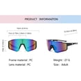 thumbnail image 2 of Gafas de sol para ciclismo con protección UV, gafas de ciclismo de montaña (Negro Verde), 2 of 6