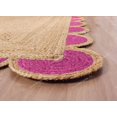thumbnail image 4 of Scalloped Jute Rug (Pink, 2x5 ft), 4 of 8