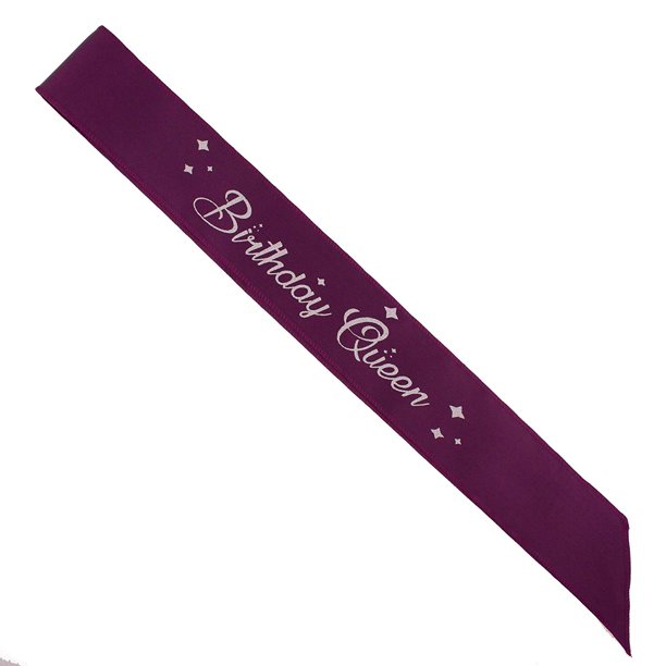 Ella Celebration Birthday Queen Sash Party Accessories for Happy