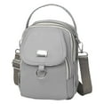 thumbnail image 1 of Xihbxyly Bolso Bandolera Impermeable, Correa de Hombro Ajustable, Diseño de Gran Capacidad, Múltiples Compartimentos, Práctico Orificio para Auriculares, Uso Informal, Elegante Idea de Regalo, 16 X 1, 1 of 2
