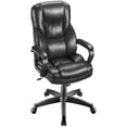 thumbnail image 2 of Realspace Fosner High-Back Bonded Leather Chair, 48"H x 28 3/8"W x 30 7/10"D, Black, 2 of 4
