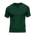 thumbnail image 6 of snilers Mens Muscle Henley Shirts Casual Lightweight Workout T-Shirt Gym Tees Athletic Short Sleeve Shirt with Button M-4XL, 6 of 6
