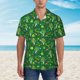 thumbnail image 2 of Fotbe St. Patrick's day Camisa Hawaiana para Hombre Unisex – Camisa Casual de Verano con Botones de Manga Corta de Algodón y Lino,Large, 2 of 7