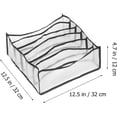 thumbnail image 2 of Juego de 3 Organizadores de Cajones para Ropa Interior, Divisores de Malla Lavables para Calcetines, Brasieres y Bragas, Almacenamiento en el Armario, 2 of 9