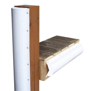 Dock Edge Piling Bumper - One End Capped - 6 - White [DE1020F]