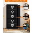thumbnail image 2 of Heavy-Duty Tall Metal Storage Cabinet, 71 Inch Lockable Organizer - 4 Adjustable Shelves, Versatile for Garage, Office, Home, Sturdy Steel Construction, Leveling Feet or Wheels, 2 of 7