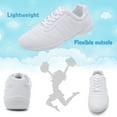 thumbnail image 5 of DADAWEN Women Cheerleading Shoes White Sneakers Training Competition Shoes Breathable for 9.5 US, 5 of 6