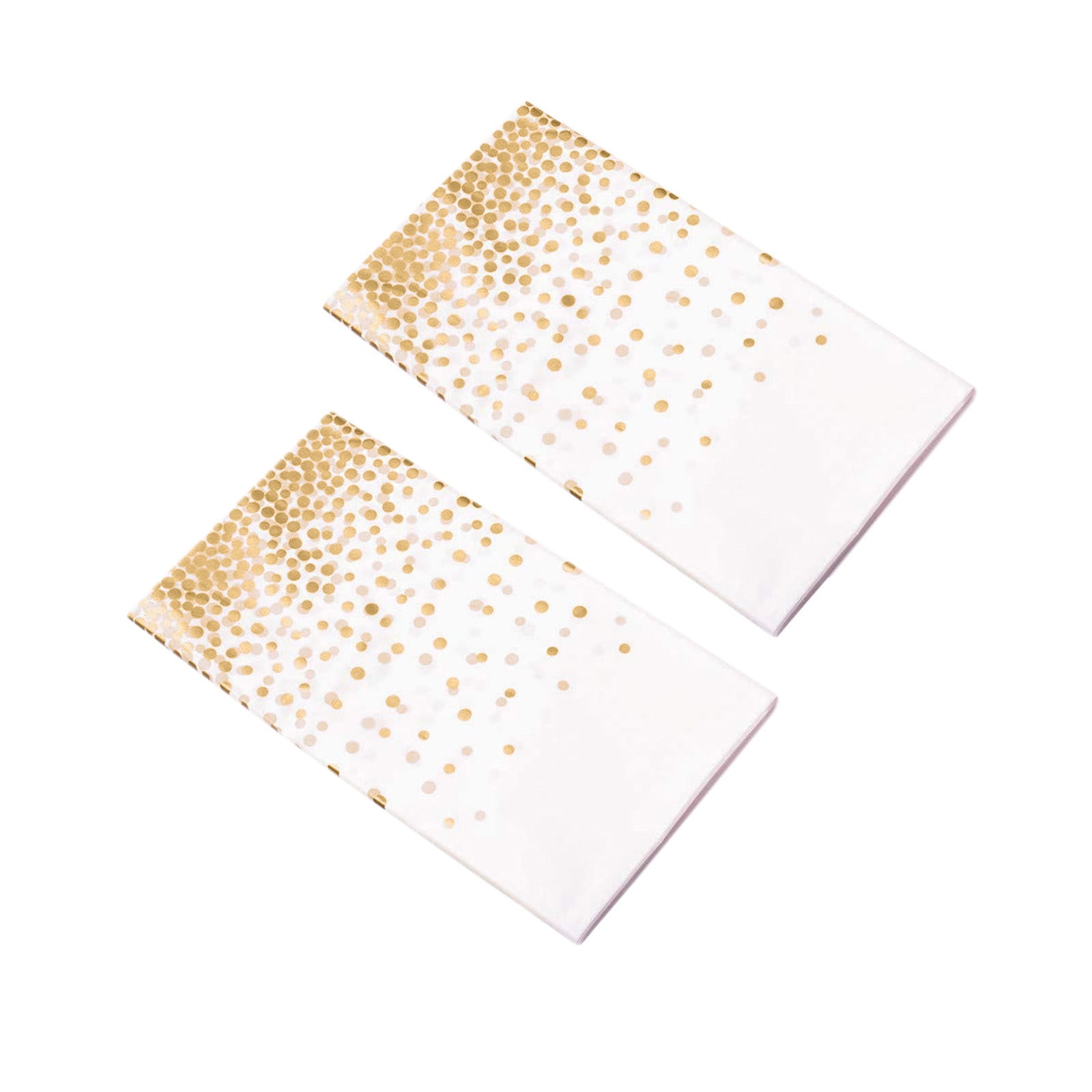 Xinqinghao Plastic Tablecloths Gold Dot Disposable Tablecloths Plastic