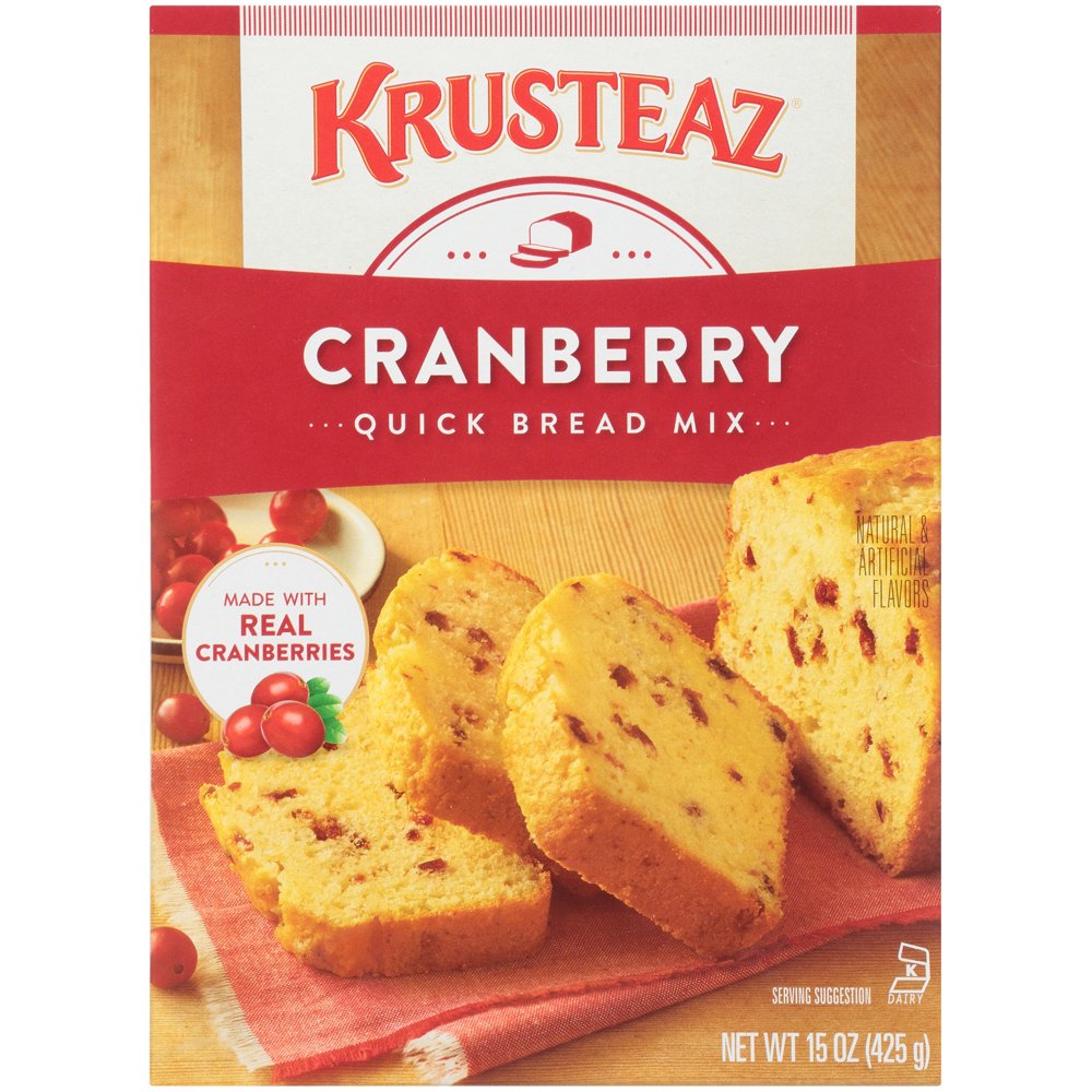 Krusteaz® Cranberry Quick Bread Mix 15 oz. Box