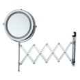 thumbnail image 1 of HLONK 3X/5X Magnifying Mirror Wall-Mount Double-sided Magnified Mirror Extendable Makeup Mirror 7-Inch Vanity Mirror No-drill Installation, 1 of 9