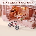 thumbnail image 3 of HIAKDOFT Design Réaliste Mini Moto Tout-Terrain Jouet Bicyclette Miniature Rouge Alliage Objet de Collection 1 Pcs, 3 of 6
