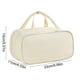 thumbnail image 3 of Bolsa de cosméticos portátil de gran capacidad con divisiones de tres capas para almacenamiento de tela., 3 of 6