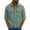 Green, variant on DAFPZW Mens Casual Waffleknit Shirt 3/4 Sleeve Button Down Collared Summer Shirts Loose Fit Hawaiian Beach Shirts with Pockets