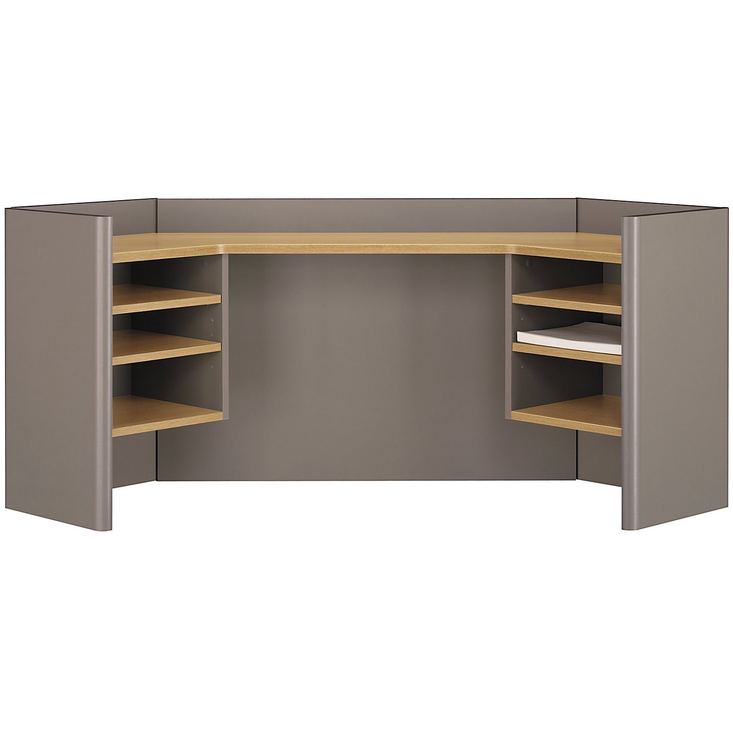 Series A42W Corner Hutch in Light Oak