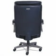 thumbnail image 4 of La-Z-Boy Woodbury Big/Tall Executive Chair, Supports Up to 400 lb, 20.25" to 23.25" Seat Height, Black Seat/Back, Weathered Gray Base, 4 of 6
