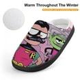 thumbnail image 4 of Teen Titans Go Slippers for Kids, Cute Soft Plush Anti-slip Fluffy Fuzzy House Slippers Warm Soft Plush Non-Slip Indoor Outdoor Slip-on Shoes for Boys Girls, 4 of 7