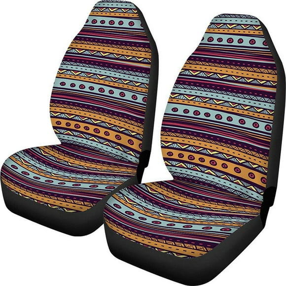Bohemian color car seat cover Soft and durable bucket seat cover for front seats