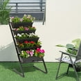 thumbnail image 4 of CERBIOR Vertical Garden Raised Garden Bed 4FT Freestanding Elevated Planters with 5 Container Boxes, Good for Patio Balcony Indoor Outdoor (Black), 4 of 9