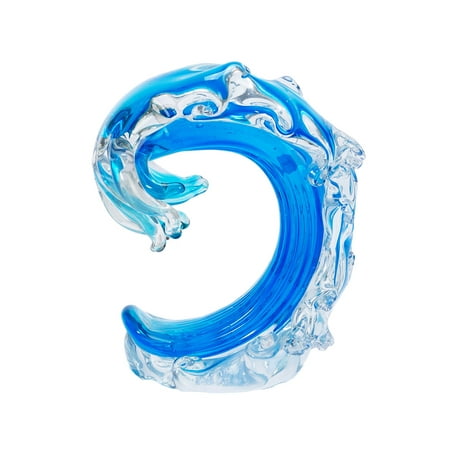 Novelty Nautical Home Decor Beachcombers Coastal Life Rip Curl Wave Glass Art