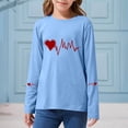 thumbnail image 4 of RXMEKW Chandail à Col Rond Imprimé pour Filles et Garçons, Blouse Décontractée à Manches Courtes, Polyester, Coupe Régulière, 4 of 6
