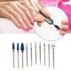 thumbnail image 5 of 10 Uds. Brocas para manicura, limpieza y pulido, taladro eléctrico para uñas, cabezal de herramienta, 5 of 5