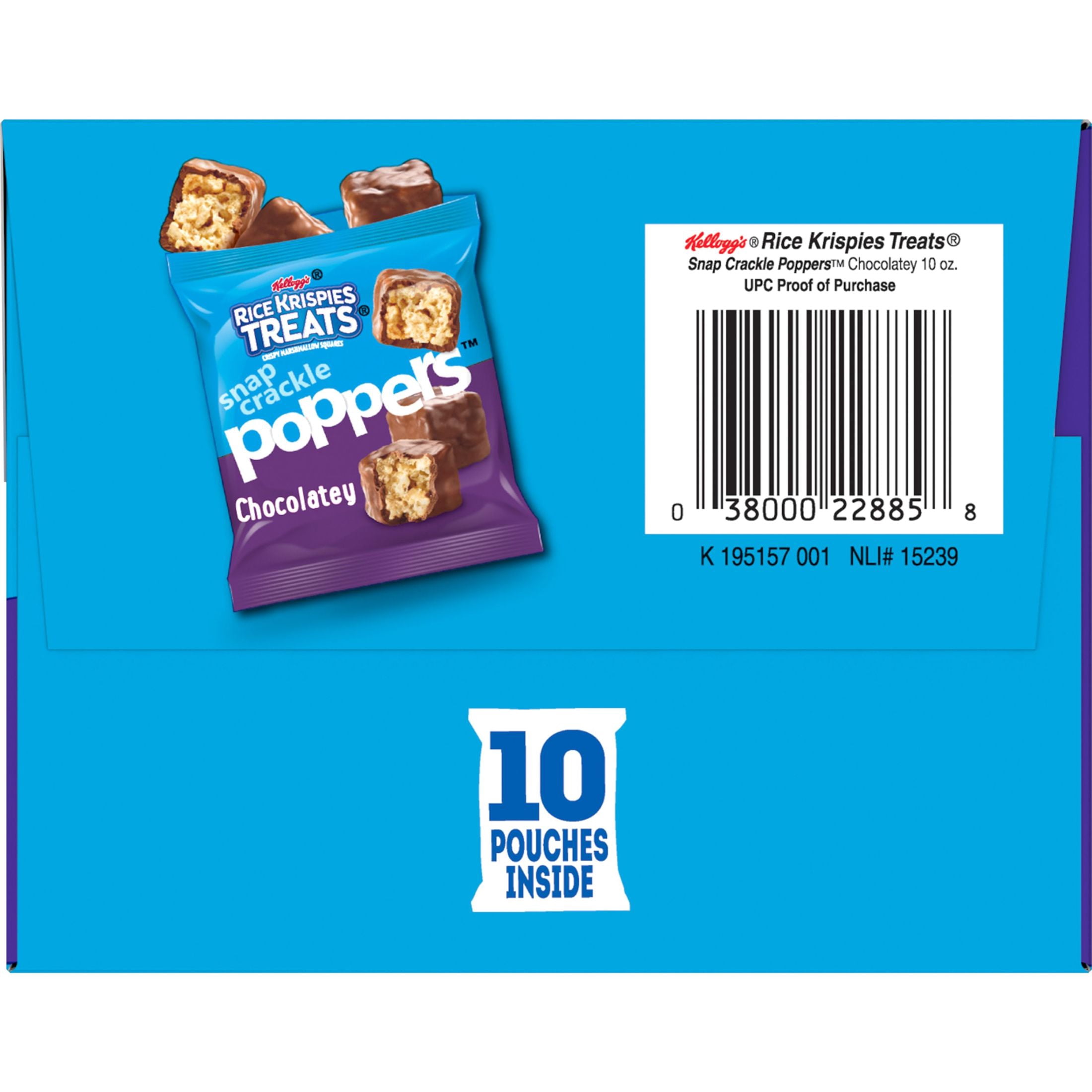 Rice Krispies Treats Poppers Chocolatey Chewy Marshmallow Breakfast Bites, 10 oz, 10 Count