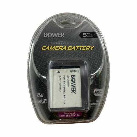 Bower Digital Ultra Camera Battery 3.4V 1100mAh for Samsung BP-70A
