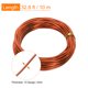 thumbnail image 2 of Uxcell Alambre de aluminio 12 Gauge 2mm, 32.8 ft Alambre flexible para manualidades de joyería, creación de coronas, escultura, árboles bonsái, naranja, 2 of 6
