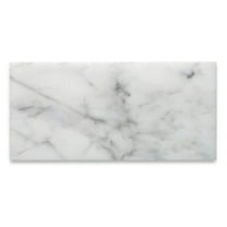 Carrara () Bianco Honed 6x12 Subway Marble Tile (2 pieces)
