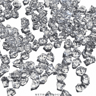 XHKDSYMC 100 Pcs Acrylic Diamond Gems, Orange Acrylic Diamonds 1 inch Acrylic Gemstones Vase Filler Fake Gems Plastic Gems for Home Table Scatters Party