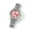 Pink Dial, variant on Mens White Gold Finish Simulated Diamond Bling Stainless Steel Iced Out Hip Hop Roman Numeral Custom Luxury Waterproof Quartz Watch 42mm