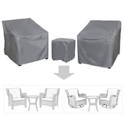 Baner Garden B15 3-Piece Outdoor Veranda Patio Garden Furniture Cover Set with Durable and Water Resistant Fabric