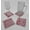 Pink, variant on Damask Cloth Coasters by Penny's Needful Things (Set of 4) Gold