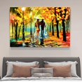 thumbnail image 4 of Rainy Street Night Lover Landscape Oil Painting Canvas Poster Bedroom Decor Sports Landscape Office Room Decor Gift,Frame-style,12x18inch(30x45cm), 4 of 8