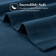 thumbnail image 4 of BNM Solid Flannel Cotton Pillowcases, Set of 2, Standard, Navy Blue, 4 of 6
