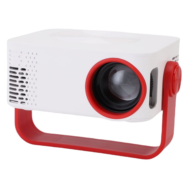 360 Rotating Small Projector Portable, Full HD 1080P WiFi LED Movie, Mini Projector for TV Stick Laptop PC with Auto Correction and Zoom Function