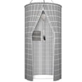 thumbnail image 1 of Redempat Polyester Waterproof Bath Tent Say Goodbye To Wet And Messy Bathrooms Block Light And Not grey, 1 of 6