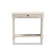 thumbnail image 4 of Baxton Studio Ariella Country Cottage Farmhouse 1-Drawer Console Table, Whitewashed, 4 of 7