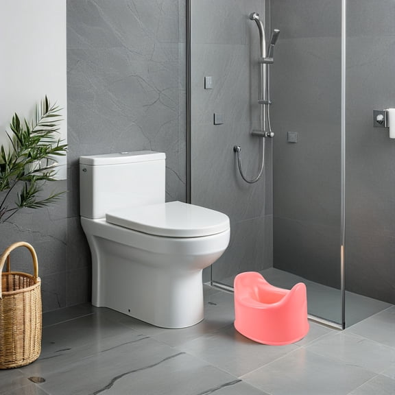 PENIKOKO Travel Kids Potty for Car Pink Compact Toilet for Toddlers 1Pack