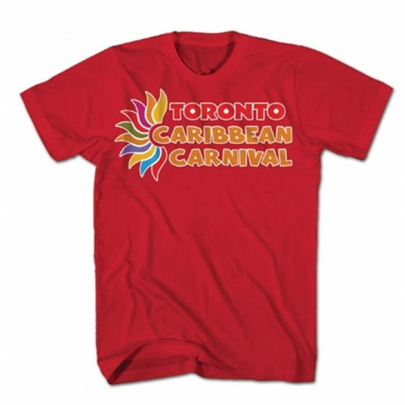 GDC-GameDevCo Ltd. TCC-95071XL Toronto Caribbean Carnival Adult T, Red, Horizontal Logo XL