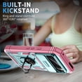 thumbnail image 4 of KOMI Case for Google Pixel 9/Pixel 9 Pro/Pixel 9 Pro XL,Shockproof Scratch-Resistant Heavy-Duty Protector Case Slide Lens Protection Stand Cover (Pink, Google Pixel 9), 4 of 8